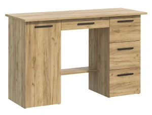 Skandynawskie biurko z szufladami i półkami dąb craft - Calypso