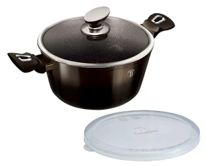 Granitowy garnek na indukcję z pokrywkami - Semot 15X
