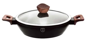 Płaski garnek z potrójną powłoką granitową - Semot 22X