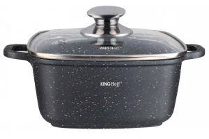 Kwadratowy garnek marmurowy na indukcję - Semot 30X