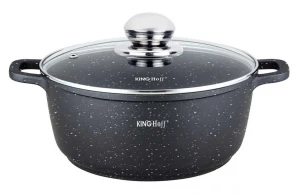 Garnek żaroodporny z powłoką marmurkową 6,5L - Semot 32X