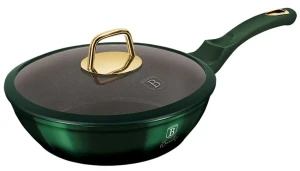 Aluminiowa zielona patelnia z powłoką tytanową 24cm - Garet 3X