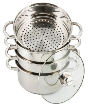 Komplet garnków na parę 5 elementów 24cm - Lenton 6X