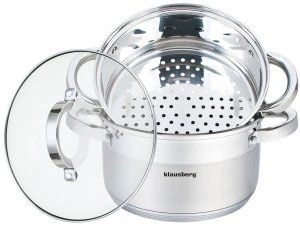 Garnki do gotowania na parze 3 elementy 18cm - Lenton 15X