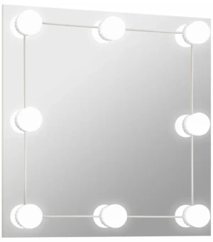 Srebrne lustro wiszące LED 50x50 cm - Dadi 4X