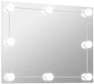 Nowoczesne wiszące lustro z oświetleniem LED 70x50 cm - Dadi 7X