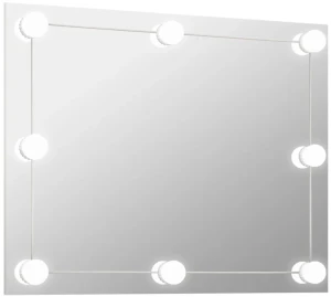 Nowoczesne prostokątne lustro z oświetleniem LED 80x60 cm - Dadi 8X