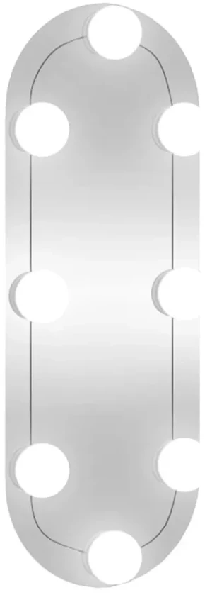 Nowoczesne owalne lustro wiszące LED 15x40 cm - Drimix 3X