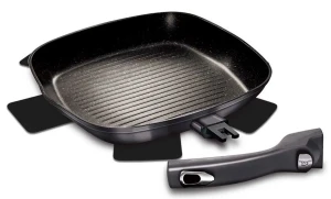 Nowoczesna patelnia grillowa z odpinaną rączką - Grolis 10X