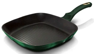 Zielona tytanowa patelnia grillowa - Geos 9X