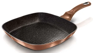 Złota granitowa patelnia grillowa - Geos 10X