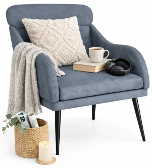 Głęboki ciemnoszary fotel wypoczynkowy - Sentar
