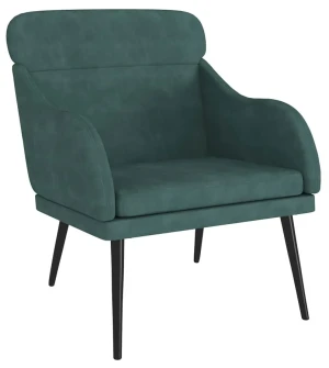 Elegancki ciemnozielony fotel wypoczynkowy - Sentar