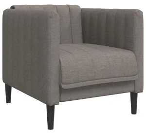 Tapicerowany fotel wypoczynkowy taupe - Diosa