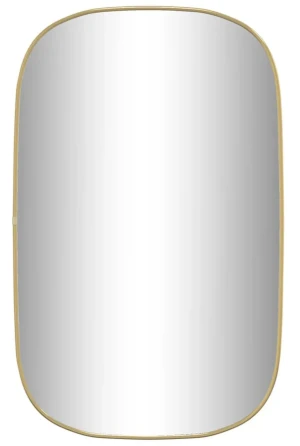 Złote lustro w stylu glamour 80x50 cm - Kogo 4X