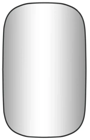 Lustro owalne w czarnej ramie 80x50 cm - Kogo 4X