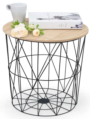 Stolik do salonu Windsor - naturalny + czarny