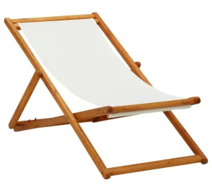 Regulowany leżak w kolorze białym - Celesta