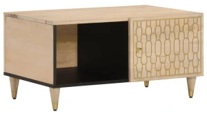 Drewniany stolik kawowy z półką - Nolen 19X