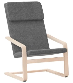 Ciemnoszary tapicerowany fotel wypoczynkowy - Conga