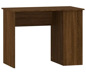 Biurko z półkami w kolorze brązowego dębu - Ilumox