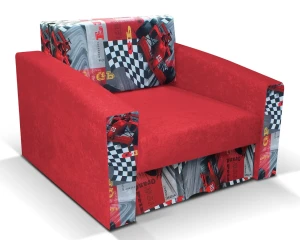 Czerwony rozkładany fotel amerykanka - Dorilla 4X