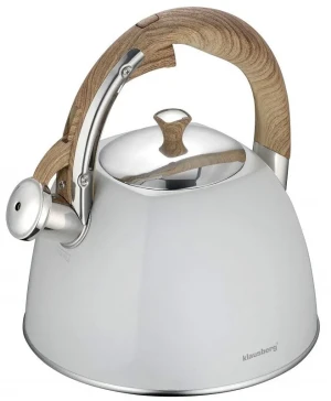 Biały nowoczesny czajnik na kuchenkę 3L - Amelia 3X