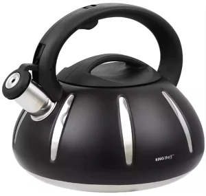 Klasyczny czarny czajnik ze stali nierdzewnej 2,4L - Luno 7X