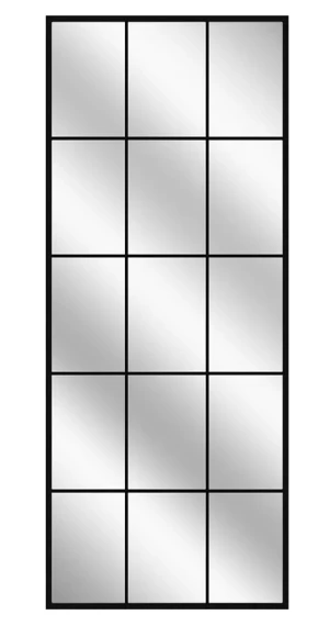 Prostokątne loftowe lustro ze szprosami - Wagacio 3X