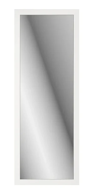 Białe prostokątne lustro ścienne w ramie - Solax