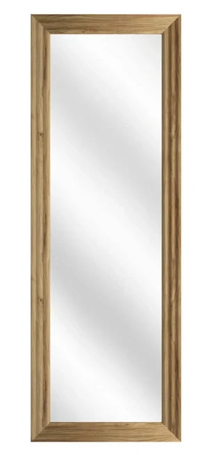 Prostokątne lustro w ramie w kolorze ciepły dąb - Caprera
