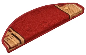 Czerwone samoprzylepne nakładki na schody 15 sztuk - Epla 3X