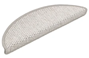 Elegancki zestaw 15 materiałowych nakładek na schody platynowy - Panoma 3X