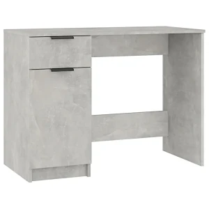 Biurko 100 cm w kolorze szarego betonu - Reves