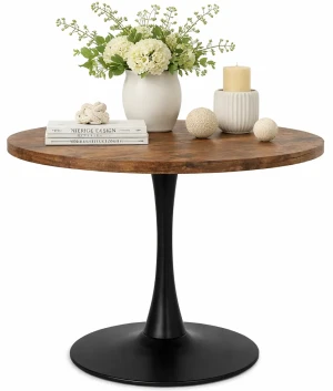 Nowoczesny okrągły stół dąb rustykalny - Adorino