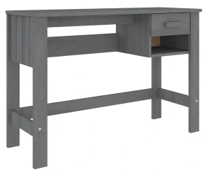 Ciemnoszare biurko z drewna sosnowego - Class