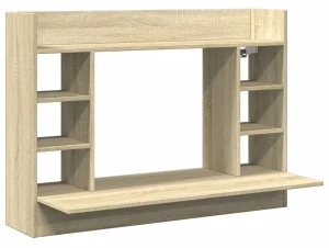 Wiszące biurko pod laptopa dąb sonoma - Emit