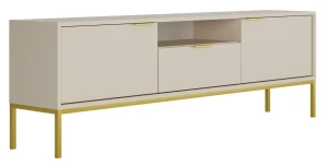 Szafka pod TV z drzwiczkami i szufladą 175 cm kaszmir - Pascal 6X