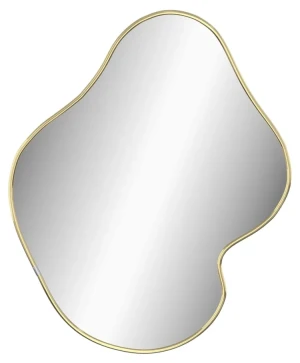 Wiszące lustro ścienne złote 50x40 cm - BLACK/GOLD 3X