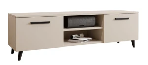 Nowoczesna szafka pod telewizor w kolorze kaszmir - Nivegi 2S