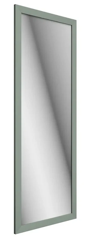 Nowoczesne prostokątne lustro w oliwkowej ramie - Geleo