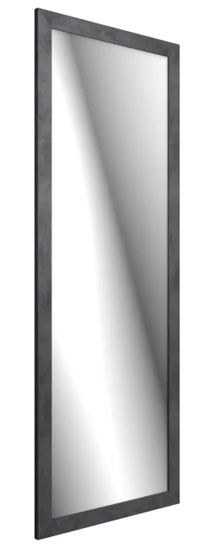 Prostokątne wiszące lustro ścienne w betonowej ramie - Geleo