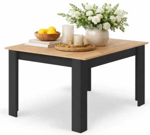 Stół prostokątny w stylu skandynawskim dąb artisan + czarny - Silio 4X