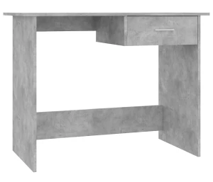 Loftowe biurko do pokoju w kolorze beton - Mirden
