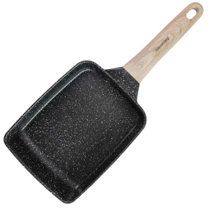 Czarna marmurkowa patelnia do omletów - Nives 6X
