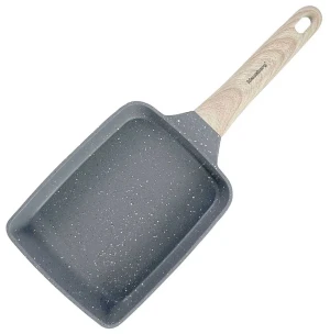 Szara prostokątna patelnia do omletów - Nives 6X