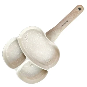 Aluminiowa kremowa patelnia do jajek z powłoką marmurkową - Nives 7X