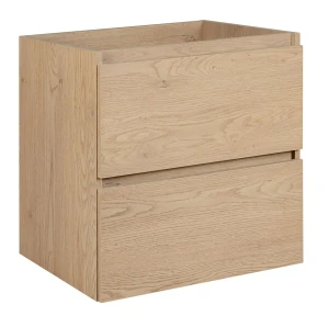 Podwieszana szafka łazienkowa pod umywalkę jasny dąb 60 cm - Bruno 11X