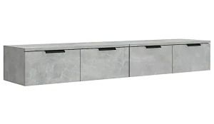 Zestaw dwóch szafek szarość betonu - Lewix