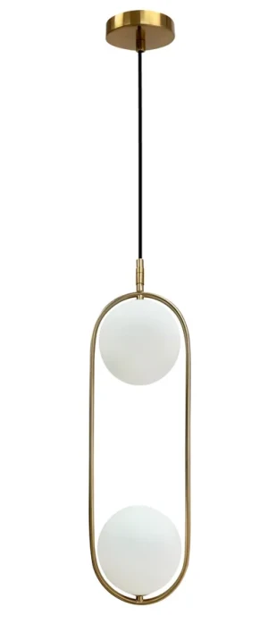 Złoty żyrandol wiszący w stylu glamour - M081-Axio